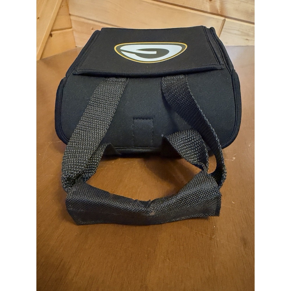 NFL Green Bay Packers Lunch Bag Black Beach Sports Lunchbox Neoprene - Picture 5 of 9